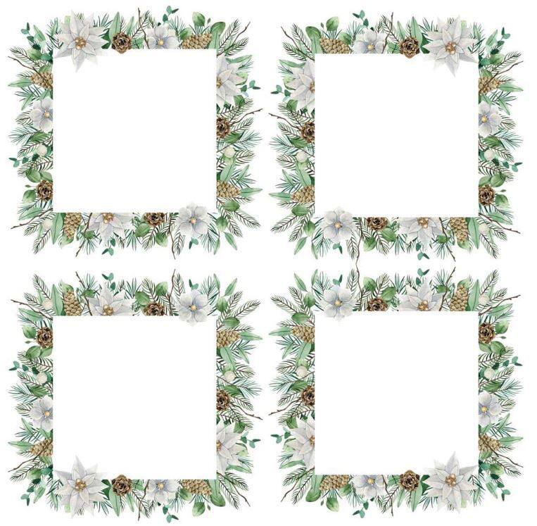 Sada oboustranně potištěných papírů PAPER HEAVEN 6x6" - White as Snow - sada 24 listů