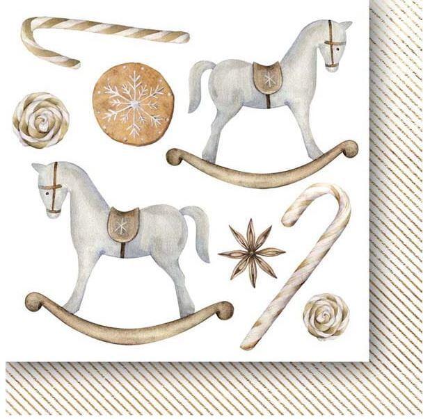 Sada oboustranně potištěných papírů PAPER HEAVEN 6x6" - White as Snow_Flowers - sada 24 listů