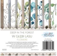 Sada oboustranně potištěných papírů PAPER HEAVEN 6x6" - Deep in the Forest_Flowers - sada 24 listů
