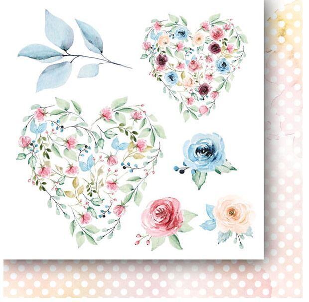 Sada oboustranně potištěných papírů PAPER HEAVEN 6x6" - Petals on the Wind_Flowers - sada 24 listů