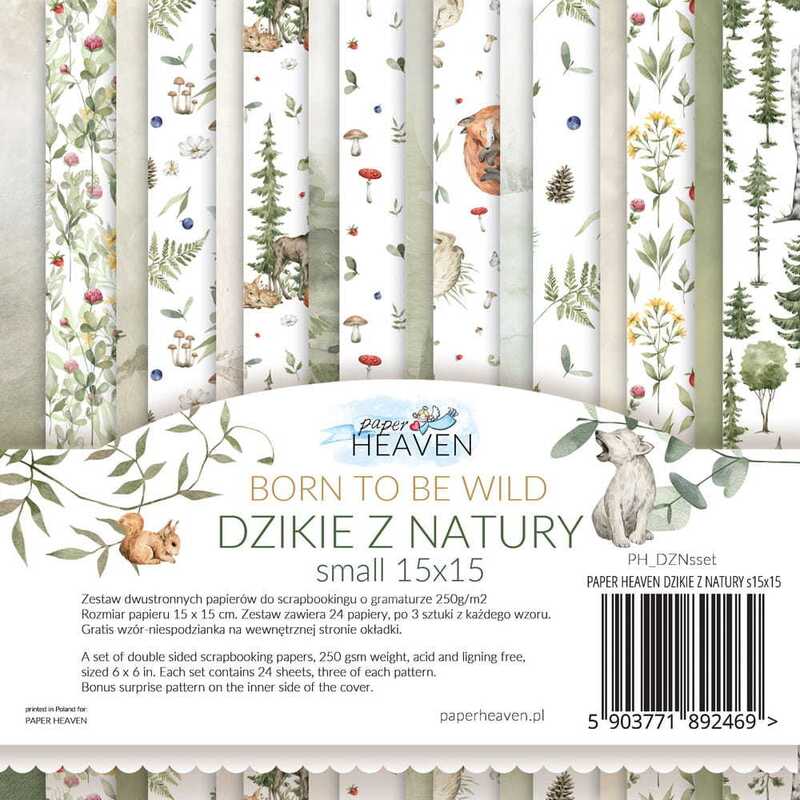 Sada oboustranně potištěných papírů PAPER HEAVEN 6x6" - Born to be wild