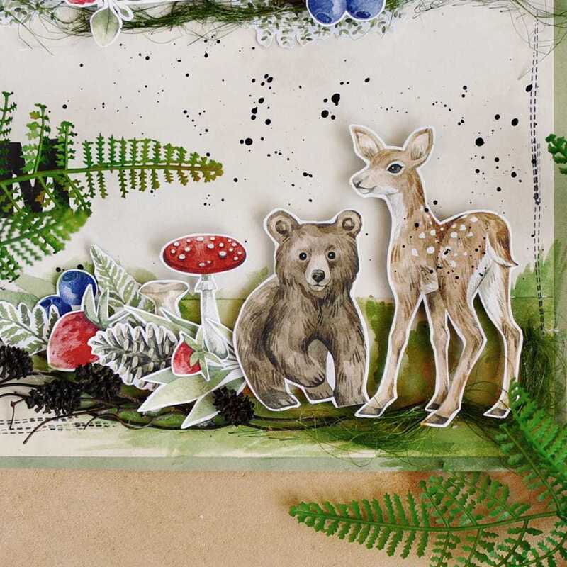 Sada oboustranně potištěných papírů PAPER HEAVEN 6x6" - Born to be wild_Flowers & Elements