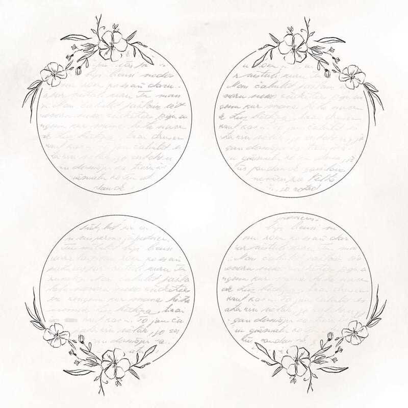 Sada oboustranně potištěných papírů PAPER HEAVEN 6x6" - Love Notes