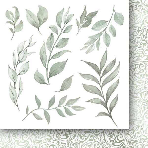 Sada oboustranně potištěných papírů PAPER HEAVEN 6x6" - Woman in gold_Flowers - sada 24 listů