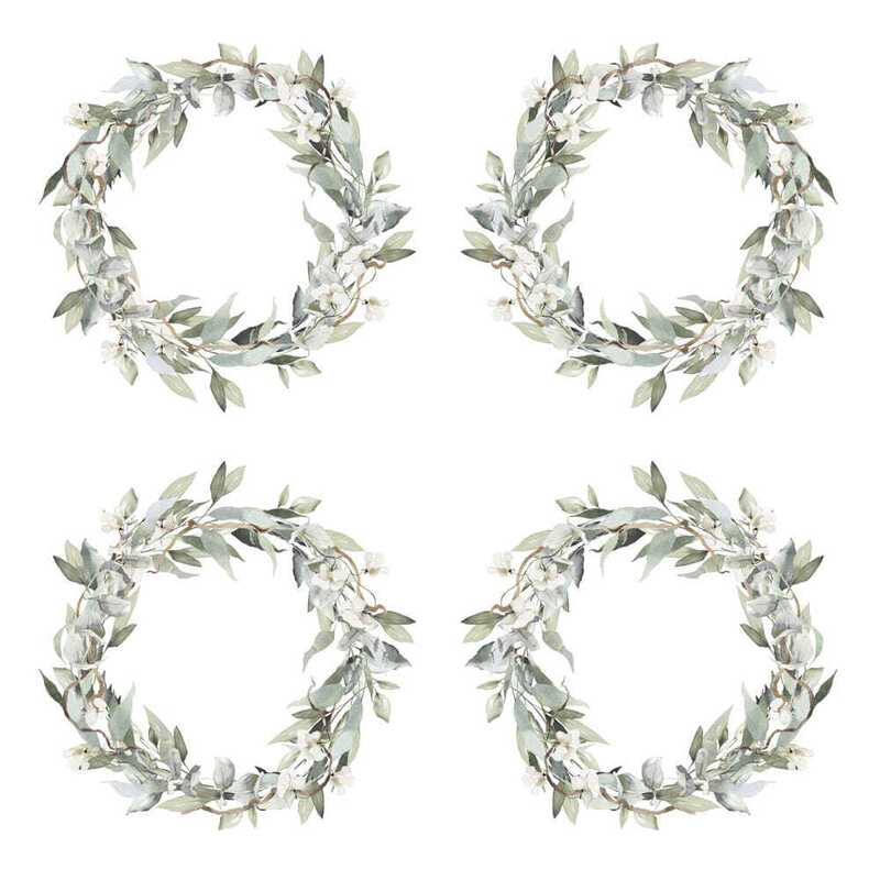 Sada oboustranně potištěných papírů PAPER HEAVEN 6x6" - Woman in gold_Flowers - sada 24 listů