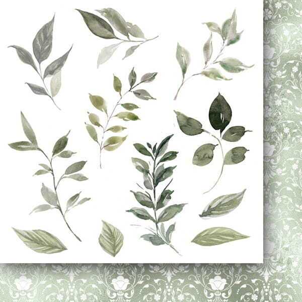 Sada oboustranně potištěných papírů PAPER HEAVEN 6x6" - Woman in gold_Flowers - sada 24 listů