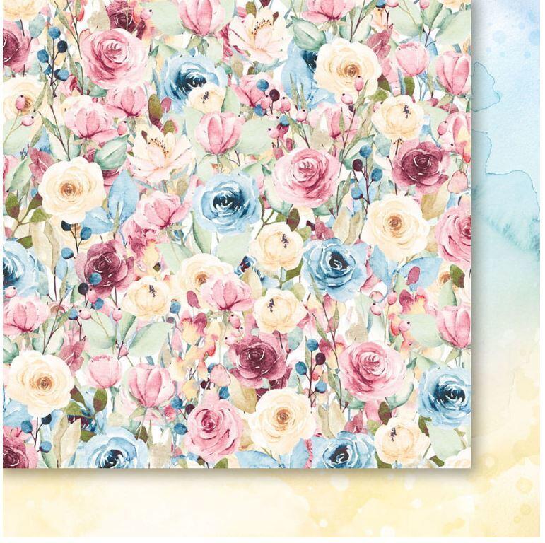 Sada oboustranně potištěných papírů PAPER HEAVEN 12x12" - Petals on the Wind - sada 12 listů