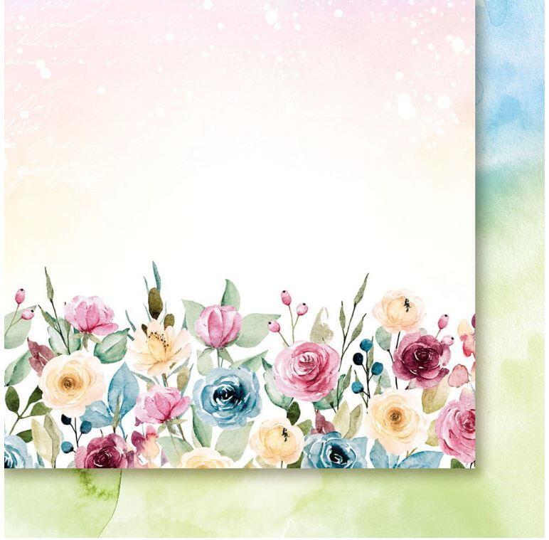 Sada oboustranně potištěných papírů PAPER HEAVEN 12x12" - Petals on the Wind - sada 12 listů