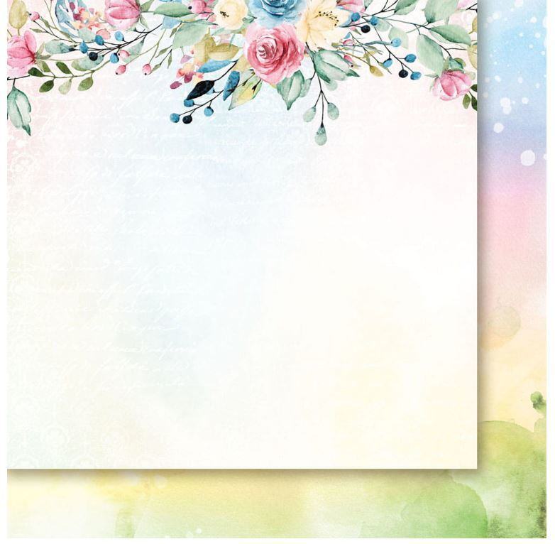 Sada oboustranně potištěných papírů PAPER HEAVEN 12x12" - Petals on the Wind - sada 12 listů