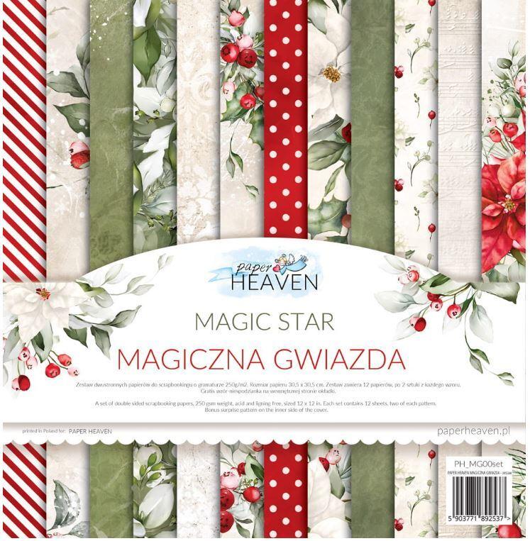 Sada oboustranně potištěných papírů PAPER HEAVEN 12x12" - Magic Star