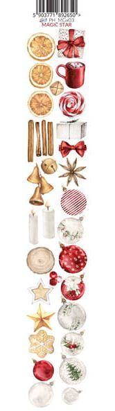 Oboustranně potištěný pás s ozdobami PAPER HEAVEN  - Magic Star