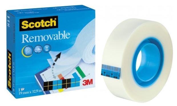 Snímatelná páska 811 Scotch Removable - 19mm x 33m