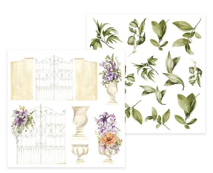 Sada scrapbookových oboustranně potištěných papírů P13 6x6" Secret Garden - sada 24 listů