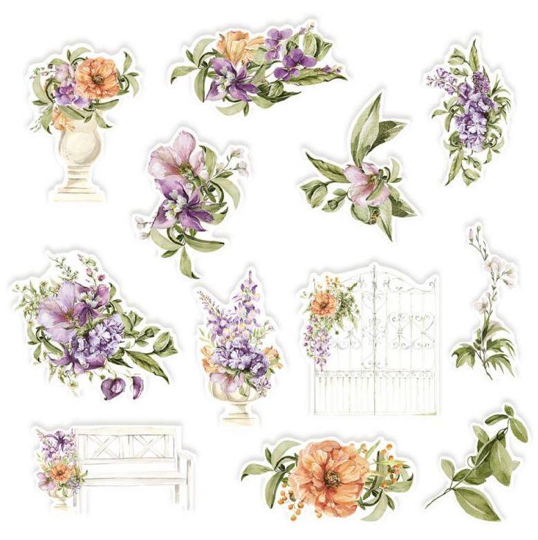 Papírové výseky P13 - Secret Garden - sada 12 ks