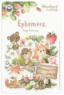 Papírové výseky P13 - Woodland Cuties - sada 12 ks