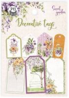 Dekorativní visačky P13 - Secret Garden - sada 7 ks