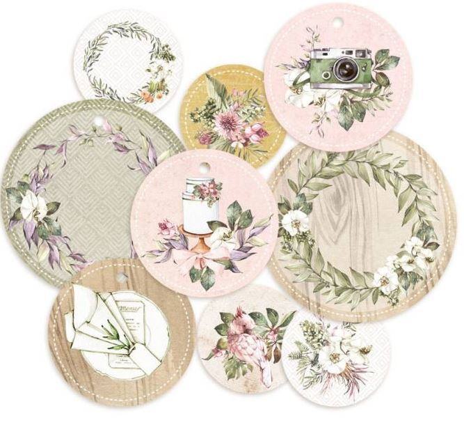 Dekorativní visačky P13 - Always and forever - sada 9 ks